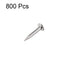 uxcell Small Tiny Hardware Nails Carbon Steel 1.2X6mm(DxL) for DIY Decorative Wooden Boxes Accessories Silver Tone 800pcs