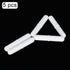 stonylab 5-Pack 60 mm Magnetic Stir Bar Set, PTFE-Coated Stir Bars for Laboratory Stir Plate, White Stir Mixer