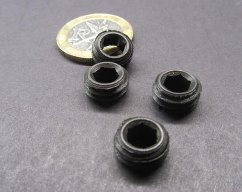 Generic Set 7/16"-14 .219" 10 Black Oxide Alloy Steel Hollow Lock Jam Screws x Length pcs