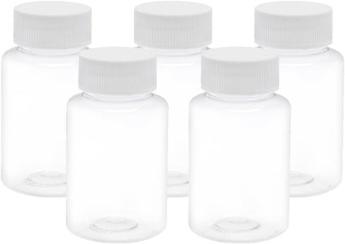 YOKIVE 10 Pcs Chemistry Reagent Bottle: Lab Containers with Wide Mouth, 3.4-Oz for Liquid Storage in Laboratory.