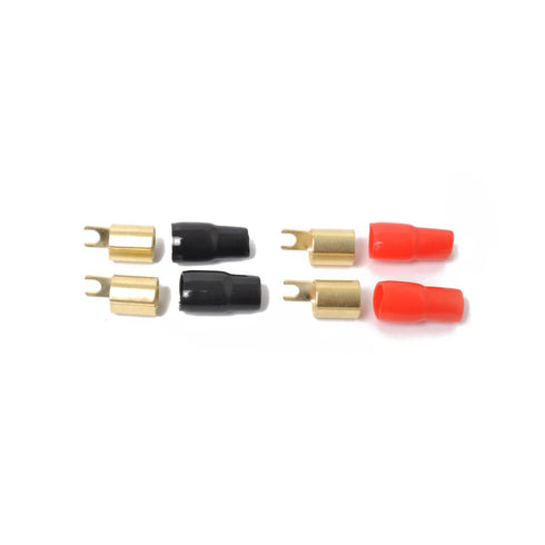 3 Pairs Wire Connector, 0 Gauge Spade Connector Crimp Barrier Spades, 0/1 to 0 Gauge Offset Terminals, Electric Wire