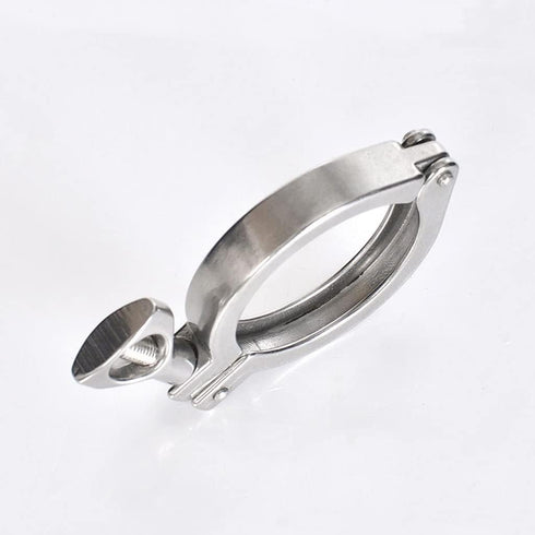 HNIGLLEEHN 1pc 304 Stainless Steel Tri Clamp with Wing Nut - Sanitary Pipe