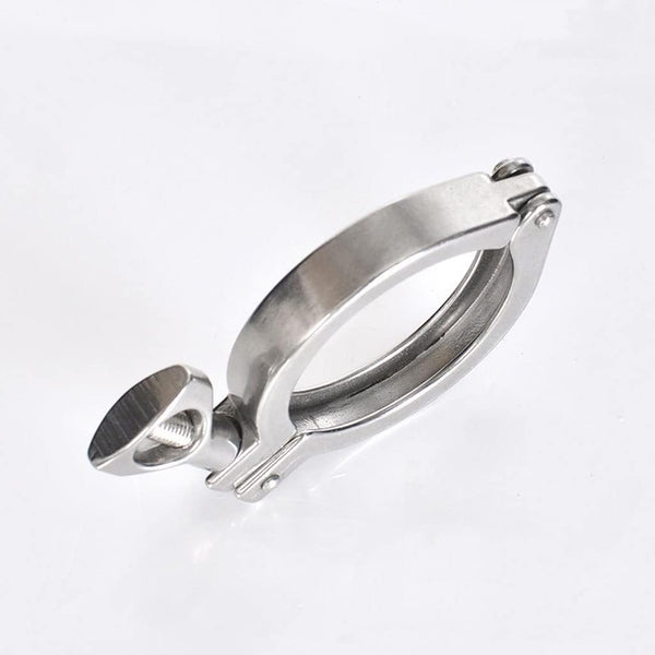 HNIGLLEEHN 1pc 304 Stainless Steel Tri Clamp with Wing Nut - Sanitary Pipe