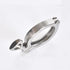 HNIGLLEEHN 1pc 304 Stainless Steel Tri Clamp with Wing Nut - Sanitary Pipe