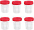 NentMent 6 Pack 4 oz Specimen Cups Disposable Urine Collection Containers with Leak Proof Lids Stool Sample Pee Cup
