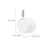 4pcs 1.5-inch White Threaded Stem Caster Wheels with Brake, Locking Furniture Casters for Office Chairs, Rolling Cart