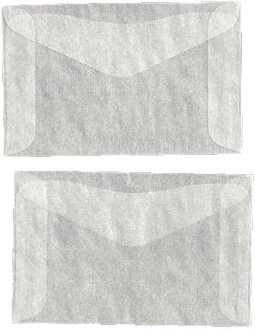 Guardhouse Glassine #4.5 Envelopes 3 1/8 x 5 1/16” 79.5 x 128.5mm Pack of 100