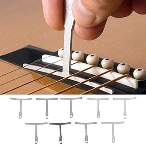 9 7.25~20 Bnineteenteam Pcs Understring Radius Gauge, Universal Guitar Gauge for Guitar Bass Bridge Fingerboard Saddle