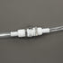 2PCS 1/4" 3/8" 5/16" Plastic Tube In-Line Hose Quick Connector with Shut-Off Valve, Female Quick Connect