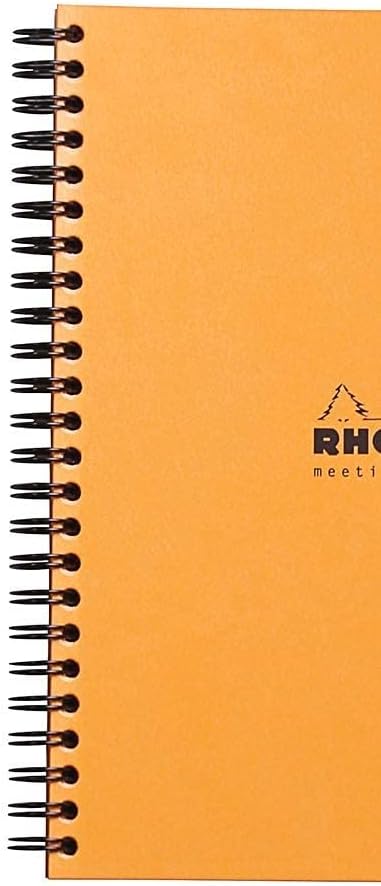 Rhodia Orange Meeting Notebook 16 x 21 cm,