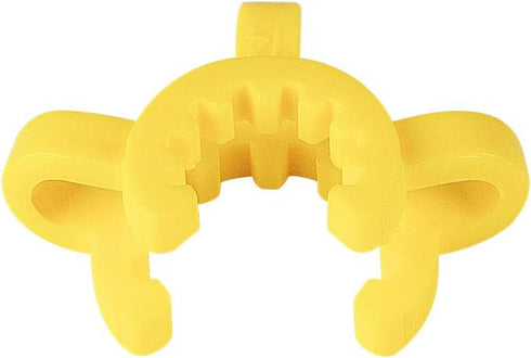 Plastic Joint Clips, 10 pcs 14 mm Lab Keck Clamp #14 Keck Clips for 14/20 Joint Glass Standard Conical Interface Clip Ground Glass Joint Lab Accessory, Yellow
