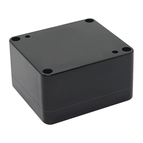 LeMotech IP65 Waterproof Electrical Box, ABS Plastic Project Case for Electronics, Universal Enclosure, Black (Pack of