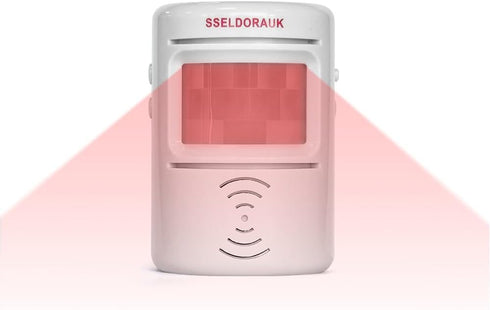PIR Motion Sensor Door Bell Visitor Alert Chime Dingdong Welcome Alarm Burglar Detector