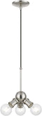Livex Lighting Lansdale 3 Light Pendant in Brushed Nickel (47164-91)