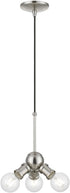 Livex Lighting Lansdale 3 Light Pendant in Brushed Nickel (47164-91)
