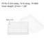 uxcell Centrifuge Tube Rack Storage Box 70-Well Polypropylene Holder for 0.2ml Micro Tubes, Samples (5mm Hole Dia, 2Pcs)