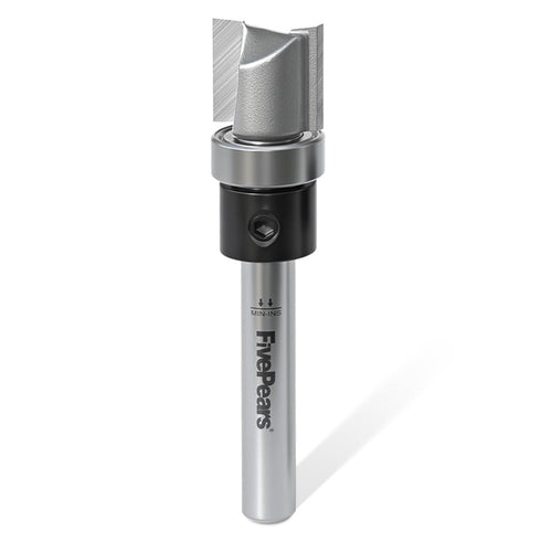 FivePears Pattern Flush Trim Router Bit 1/2 Inch Cutting Diameter, 1/2 Inch