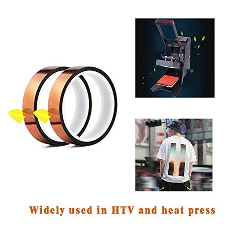 2 Rolls Heat Tape - EQUTY BAYMERS 13mm X 33m 108ft Adhesive Heat Resistant/Transfer Tape