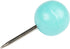 JAM PAPER 100/Pack Colorful Push Pins - Round Head Map Thumb Tacks - Teal Pushpins