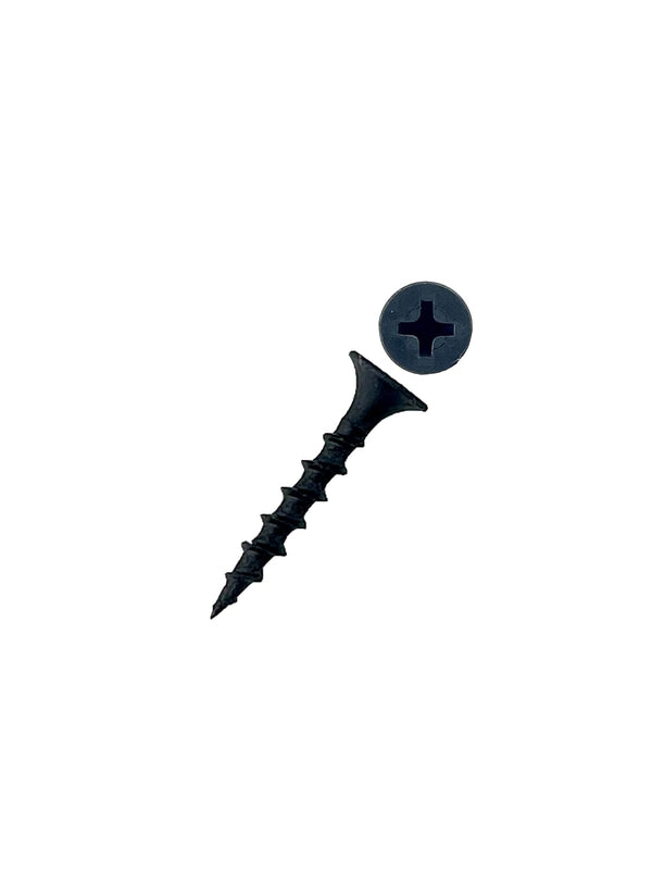 #6 x 1" Phillips Bugle Coarse Thread Drywall Dura-Screws, Phosphate (1 LBS, 363 PCS)