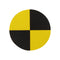 (180 PCS) TOSUKKI Crash Test Stickers, Reflective Crash Test Targets, Dummy Stickers (Ø 20 mm)