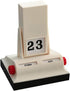 MEMORY FISH Perpetual Desktop Calendar with Flip Display, Day and Month Indicators, Creative Design