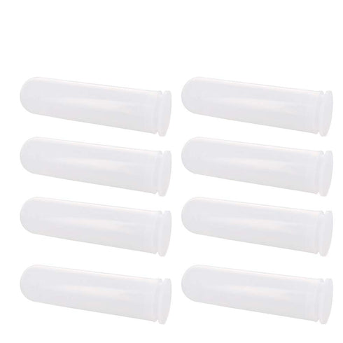 Othmro 50pcs Plastic Lab Centrifuge Tubes, 50ml Vial Test Tube Sample Storage Container, Round Bottom with Plug-in Cap