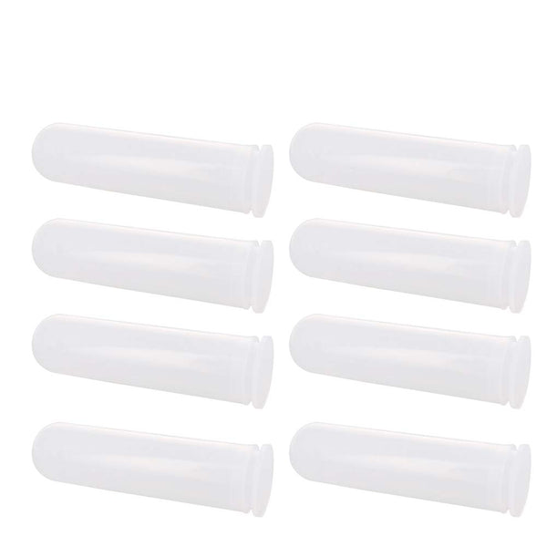 Othmro 50pcs Plastic Lab Centrifuge Tubes, 50ml Vial Test Tube Sample Storage Container, Round Bottom with Plug-in Cap