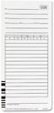 Acroprint 09-9111-000 Totalizing Payroll Recorder Time Cards ES1010, Pack of 100 Cards, Numbered,