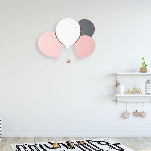 17.7 11.2 1.5-in Lumipets Lighted Balloons, Nursery Night Light, Wall Mounted Lighted, Battery Operated Cloud Light