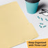 Three Leaf Manila Folder - 12 Pack, 8.5 X 11, 1/3 Cut Tab, Letter Size, Total 12 Count