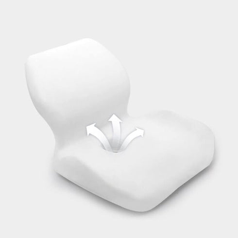 BBOPG Tailbone Office Chair Cushions One-Piece Memory Foam Seat Cushion Lumbar Support Cushion for Pback and Butt