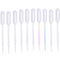 RUIAN 0.5ML Clear Disposable Plastic Eye Dropper Set, Transfer Graduated Pipettes, 100 PCS