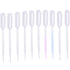 RUIAN 0.5ML Clear Disposable Plastic Eye Dropper Set, Transfer Graduated Pipettes, 100 PCS