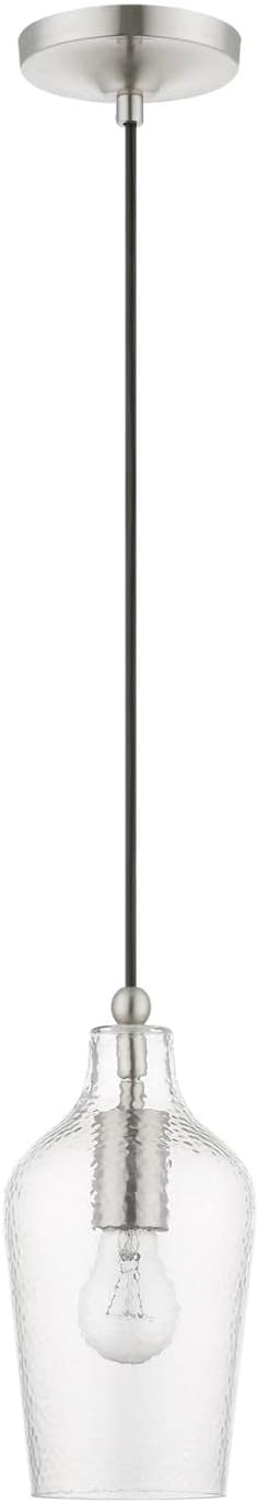 41240-91, Livex Lighting, Avery, Mini Pendant, Brushed Nickel