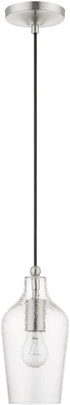 41240-91, Livex Lighting, Avery, Mini Pendant, Brushed Nickel