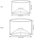 Yellow Floral Natural Linen Cylinder Lampshade for Table/Floor Lamp, 7.87 R x 7.08 H inches