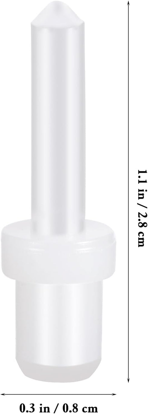 60 1.10 Inch Pcs Shutter Replacement Pins Clear Plastic Louver Pins for Window and Plantation Shutter Repair Supplies