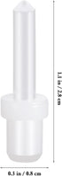 60 1.10 Inch Pcs Shutter Replacement Pins Clear Plastic Louver Pins for Window and Plantation Shutter Repair Supplies