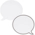 Juvale 48 Pack Dry Erase Speech Bubble Cutouts for Bulletin Boards, Classroom Teaching Supplies, Laminated