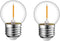 Tsunetani-G40/G12.5 LED Filament Mini Globe Light Bulbs, 0.5W Equivalent to 5W Incandescent, E26 Medium Base, 2700K