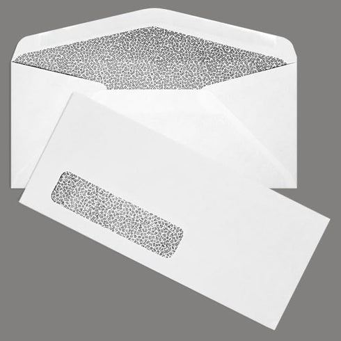 LUXPaper #10 Business Window Envelopes, Commercial Flap, Security Tint, 500 Qty