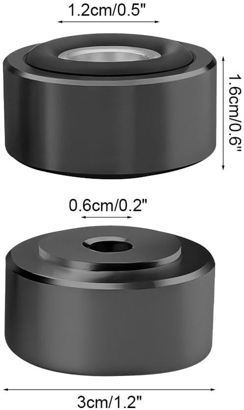 4PCS MiOYOOW Cutting Board Feet, Non Slip Shock-Absorbing Furniture Legs with Bottom Rubber Pads & Screws for Home
