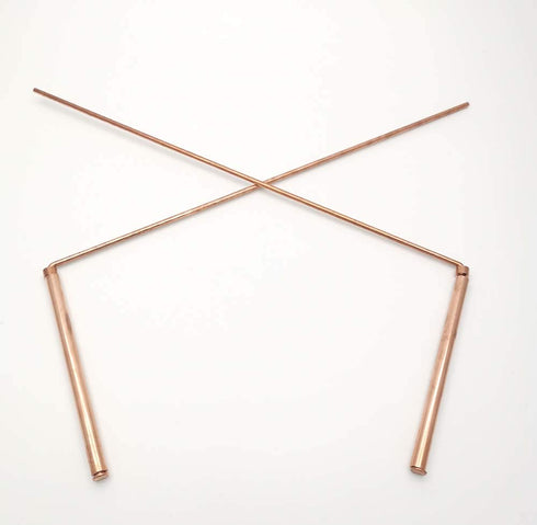Spirit Hunter 99.9% Copper Dowsing Rod, 2PCS Divining Rods with Bag, Detect Gold, Water, Ghost Hunting