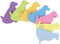 Dog Shaped Sticky Notes, 7 Bright Colorful Animal Sticky Memo Pads, 30 Sheets/Pad for Reminders