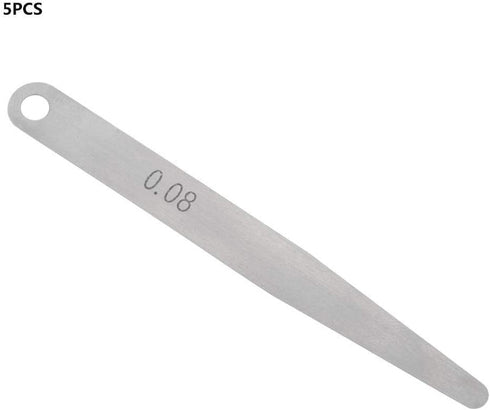 5pcs Feeler Gauge: Metric Thickness Feeler Gauge Measurement Tool (0.08mm)