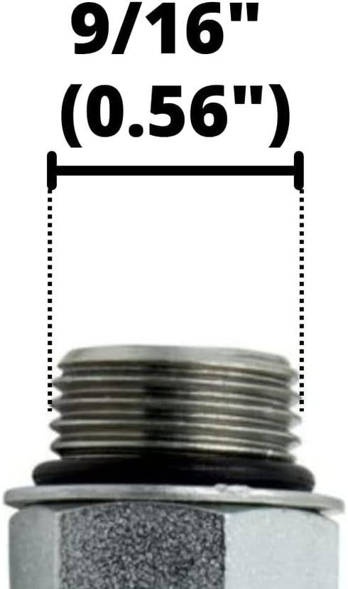 1/4" JIC Male x #6 SAE/ORB Male Corner/Elbow Hydraulic Adapter Fitting (5-PACK) | 6801-04-06
