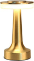 Portable LED Table Lamp - Touch Sensor, 3 Levels Brightness, Rechargeable Battery, Night Light for Kids Nursery, Gold