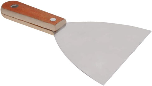 Utoolmart Putty Knife Scraper - 5 Inch Carbon Steel Stiff Putty Knives with Wooden Handle