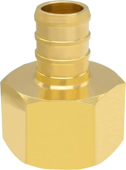Hooshing 1/2" Pex Female Adapter, PEX 1/2 Inch to 1/2 Inch Female NPT, Pack of 6